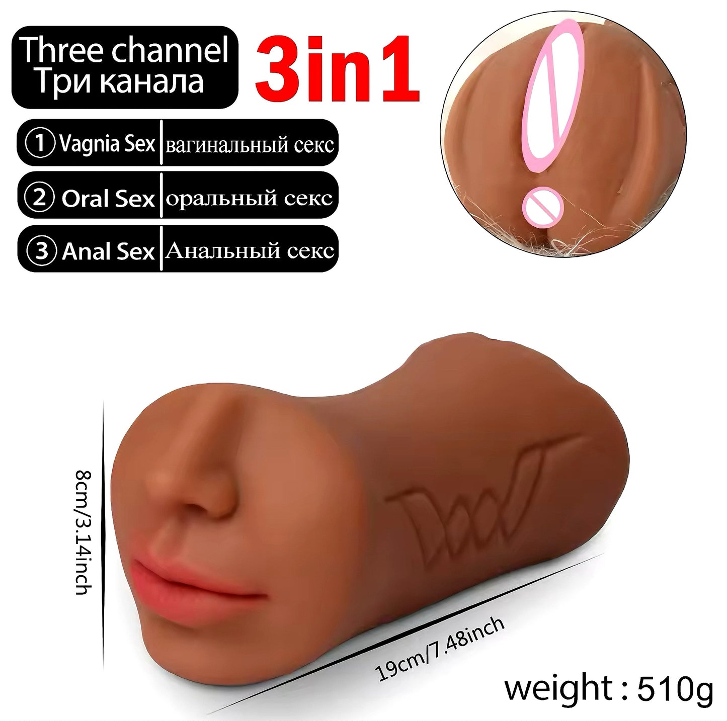 3 In 1 Masturbator: Unilimited Pleasure