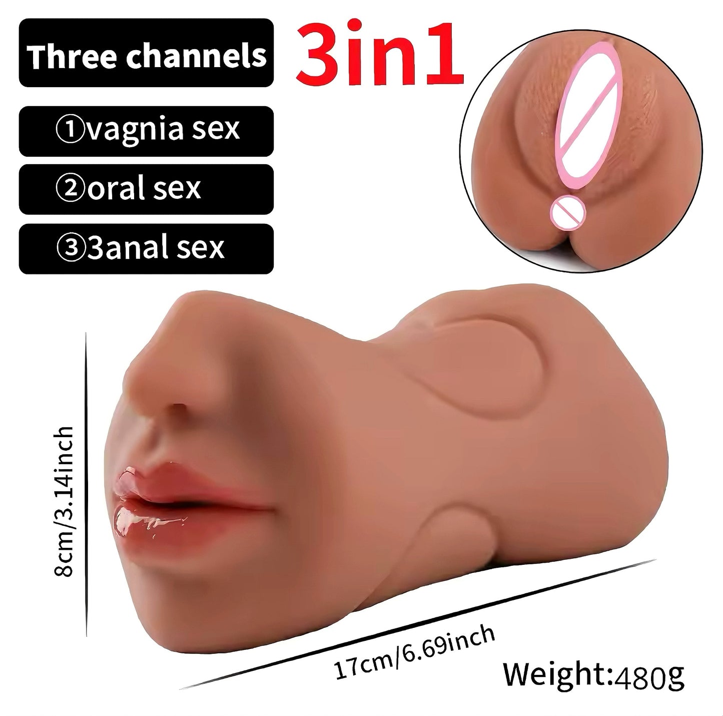 3 In 1 Masturbator: Unilimited Pleasure